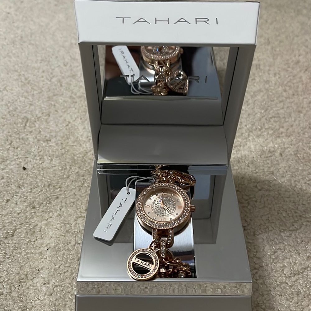 tahari charm watch